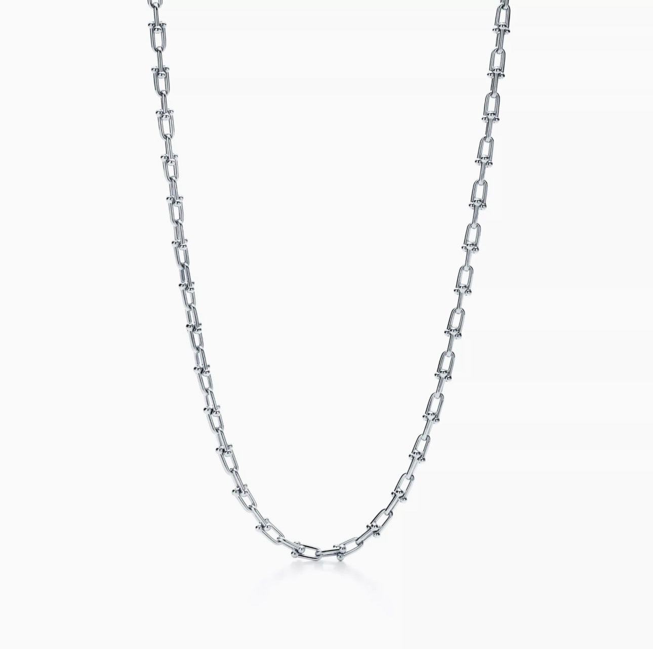 Small Link Necklace in Sterling Silver