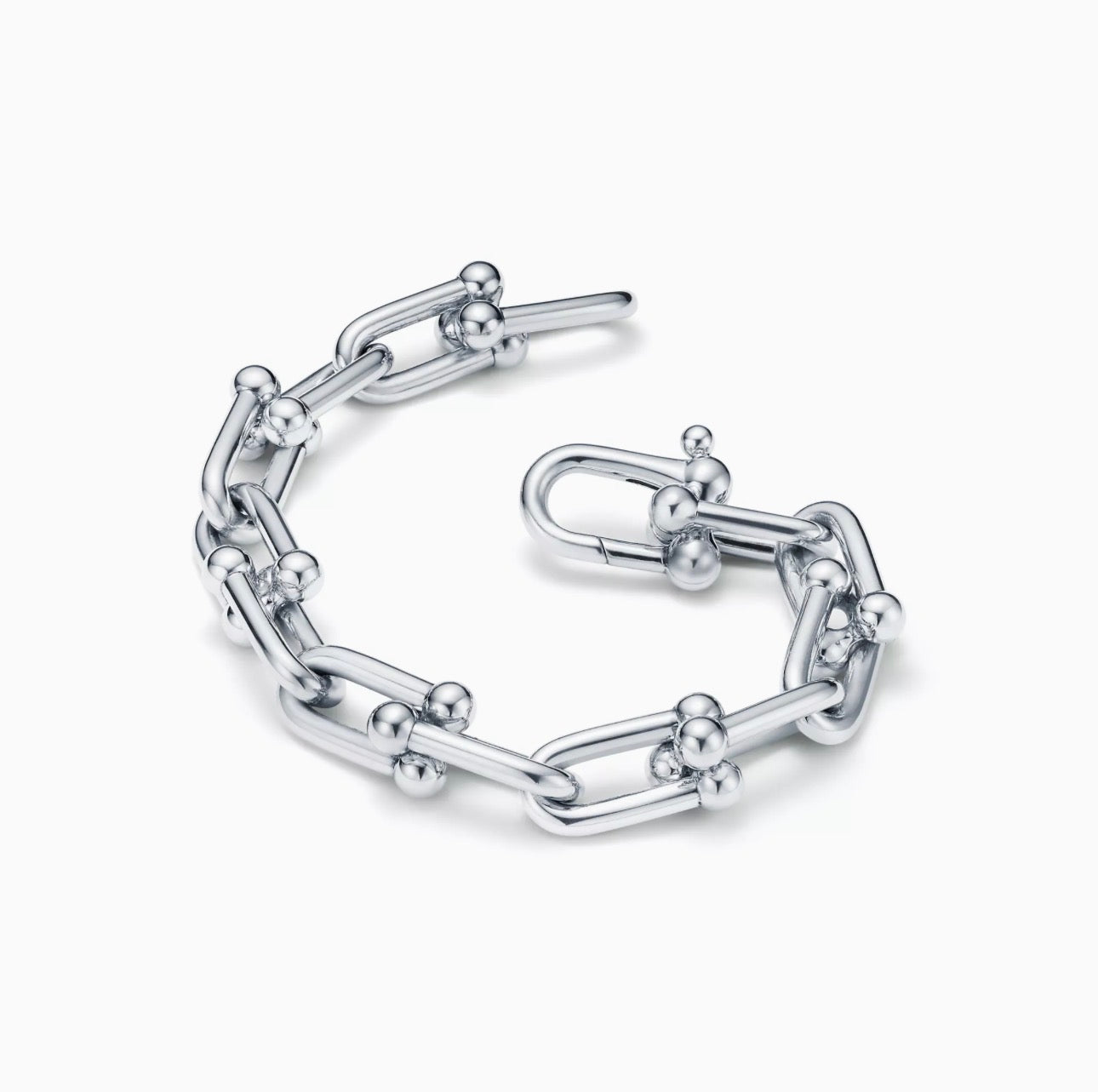 Large Link Bracelet in Sterling Silver