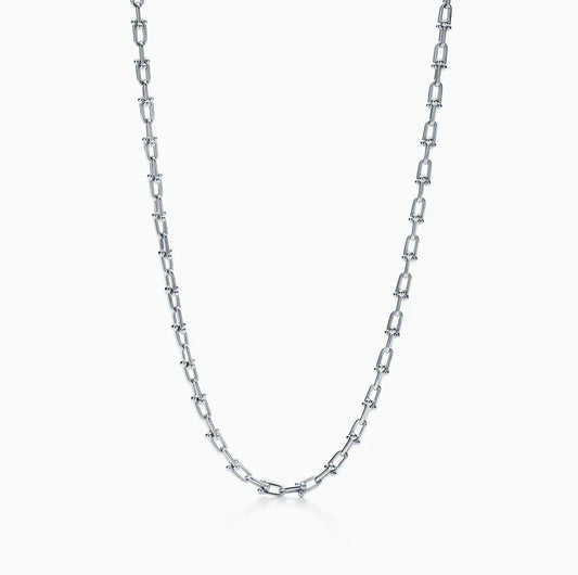 Small Link Necklace in Sterling Silver