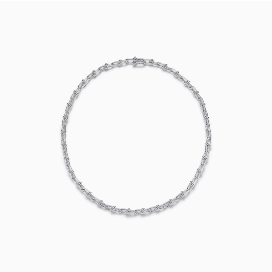 Small Link Necklace in Sterling Silver